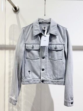 Authentic Dior Light Gray Denim Jacket